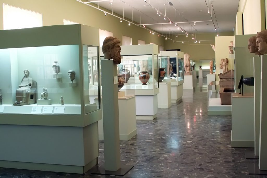 inside a museum